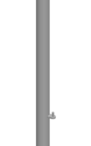 Bateman portsøyle 114 mm m/hengseltapper L=2000 mm